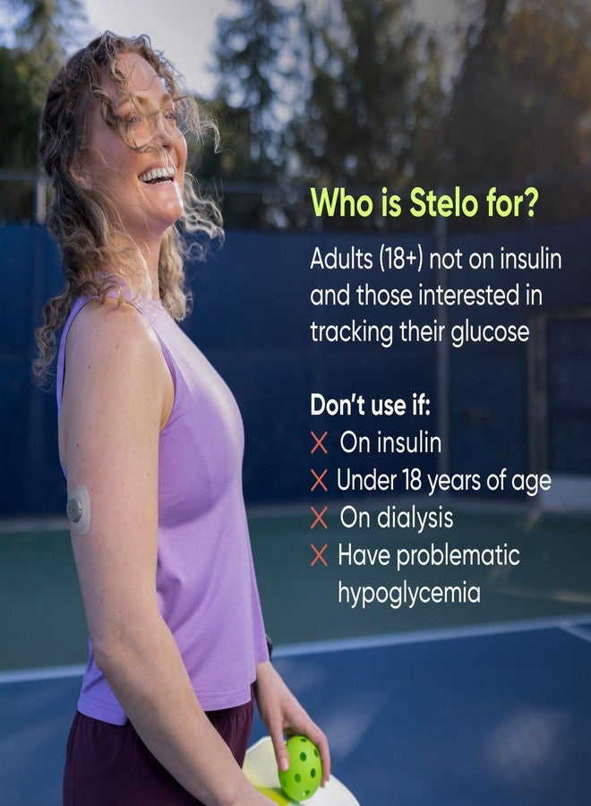 Stelo Glucose Biosensor & App by Dexcom - A Leader in Continuous Glucose Monitoring (CGM). 24/7 Tracking & Personalized Insights to Reveal Patterns. 2-Pack (Up to 15 Days Each). iOS & Android. - Image 2